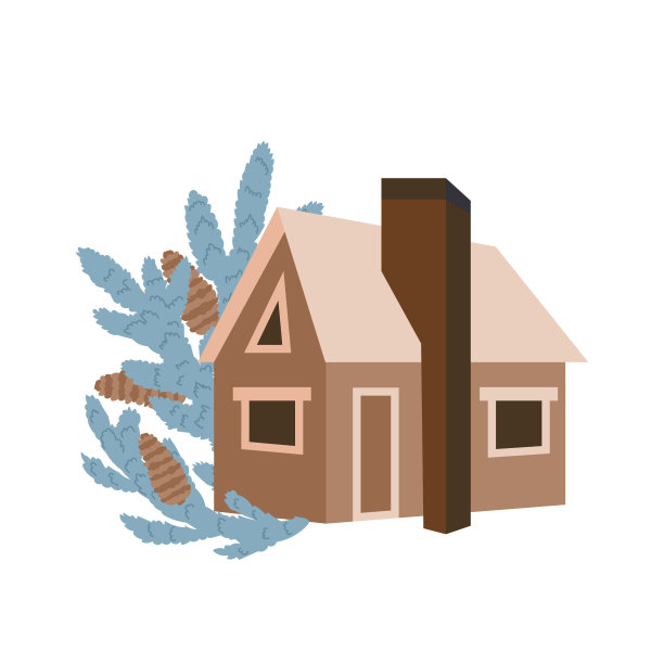 房子装饰圣诞节的安排。图片下载