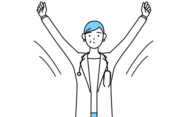 穿着白大褂的女医生拿着听诊器，老年、中年老兵在做无线电健美操，为预防事故做准备图片下载