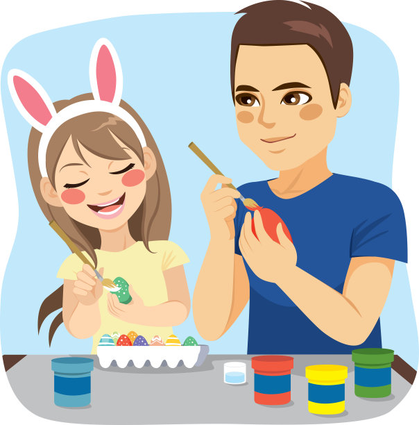 全家福复活节彩蛋图片下载