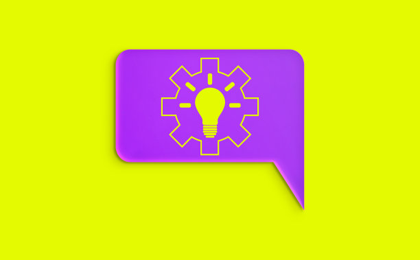 纸泡和齿轮灯泡图片下载