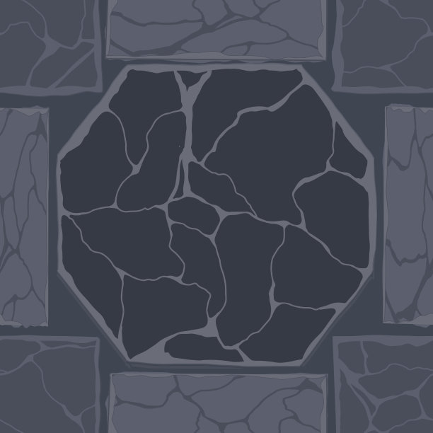 卡通游戏的纹理，岩石和地面表面无缝的图案。游戏资产墙和环境背景图片下载