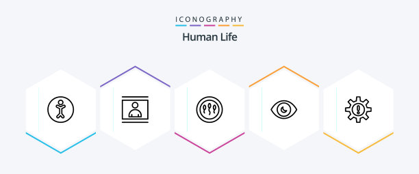 人类25行图标包，包括人类视图图片下载