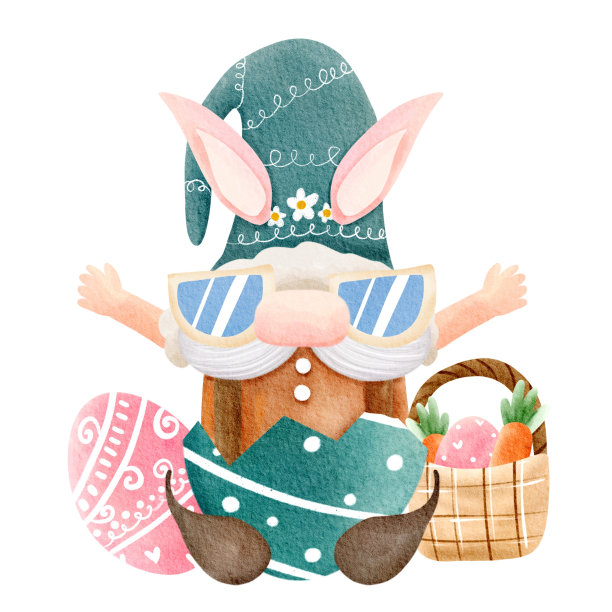 数字绘画水彩地精元素图片下载