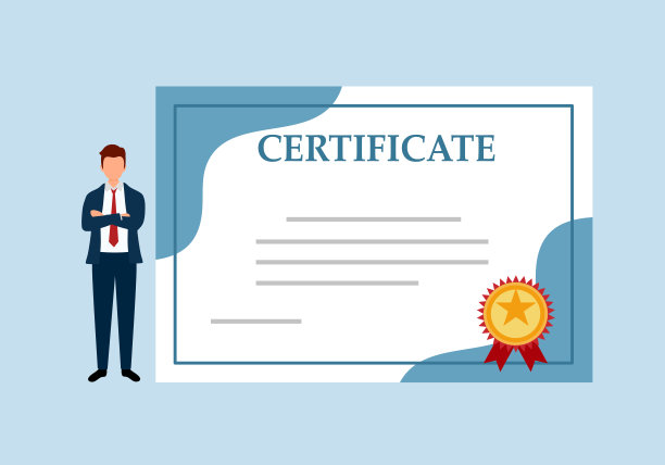 拥有平面设计商业培训课程证书。图片下载