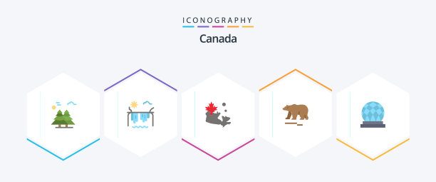 加拿大25平图标包包括加拿大图片下载