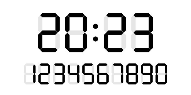 2023电子时钟和数字设置图片下载