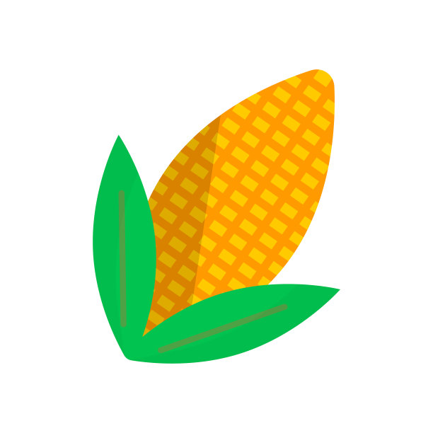 玉米图标。生物燃料的图标。向量。图片下载