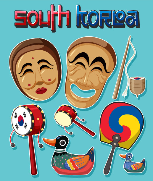 朝鲜元素民族传统象征图片下载