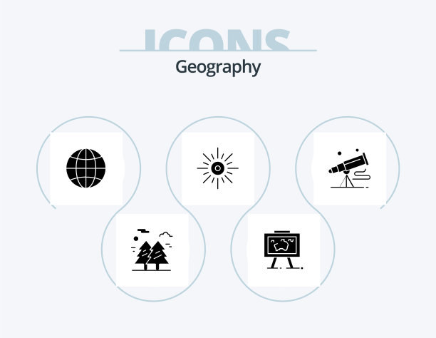 地理符号图标包5图标设计上午图片下载
