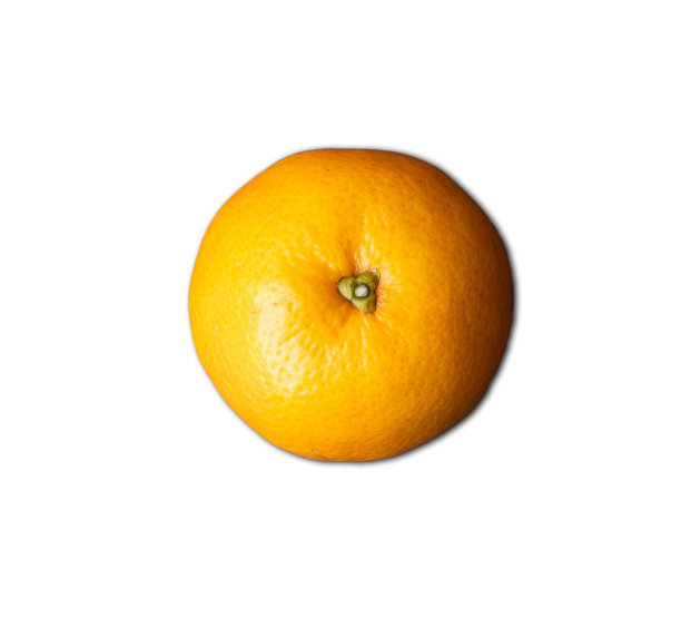新鲜的橙色孤立在白色背景上。图片下载