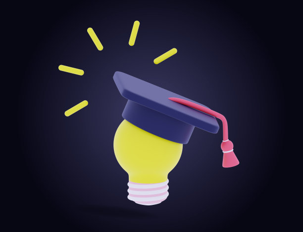 3D灯毕业帽3D渲染图图片下载