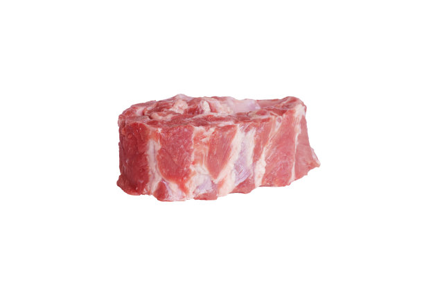 新鲜的白底生排骨图片下载