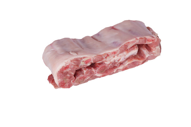 新鲜的白底生排骨图片下载