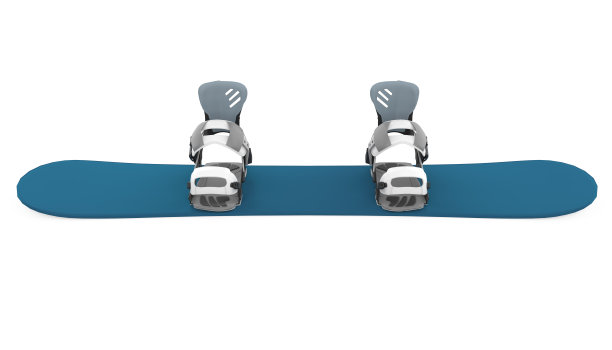 滑雪板与绑定隔离图片下载