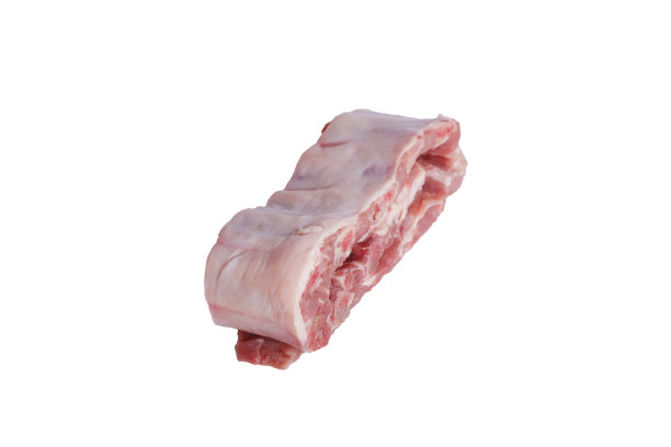 新鲜的白底生排骨图片下载