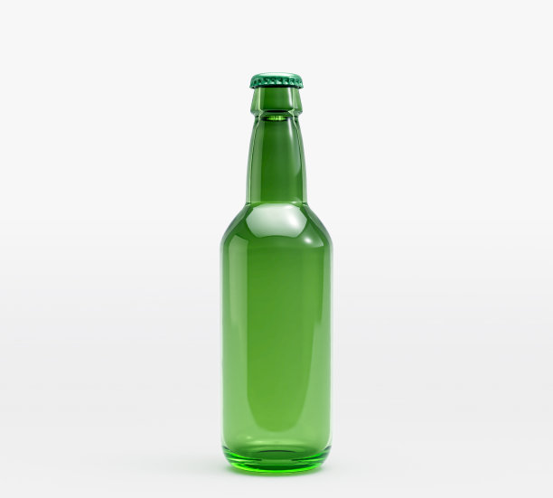 绿色啤酒瓶图片下载