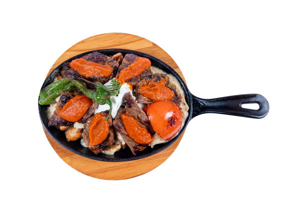 平底锅牛排图片下载