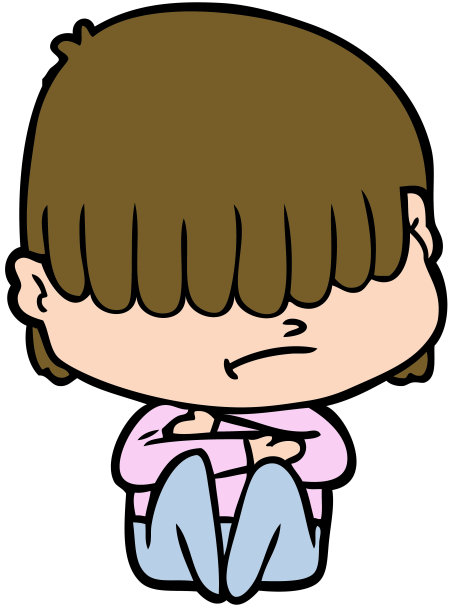 头发凌乱的卡通男孩图片下载