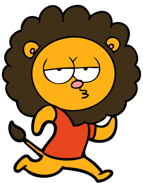 卡通跑狮图片下载