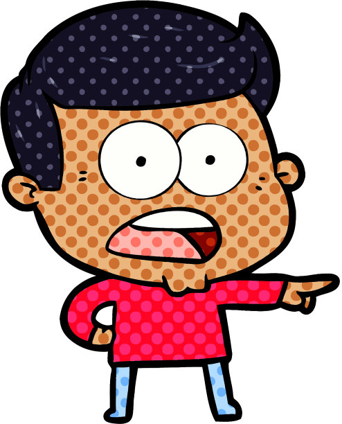 漫画震惊男子图片下载