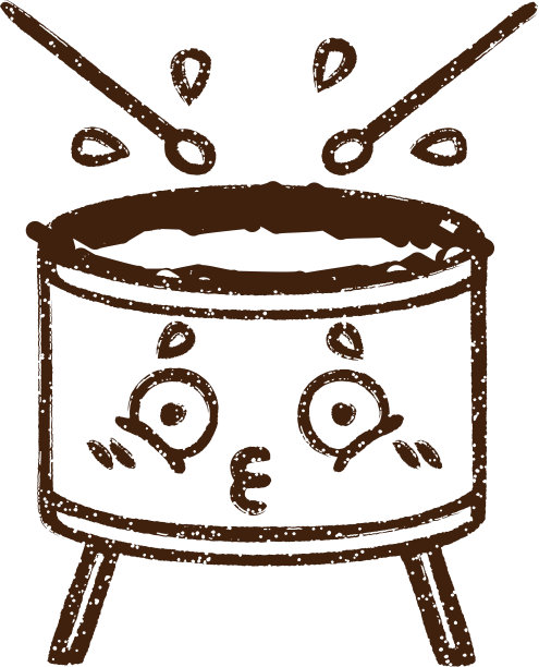 鼓炭笔画图片下载