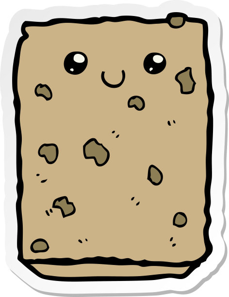 卡通饼干贴纸图片下载