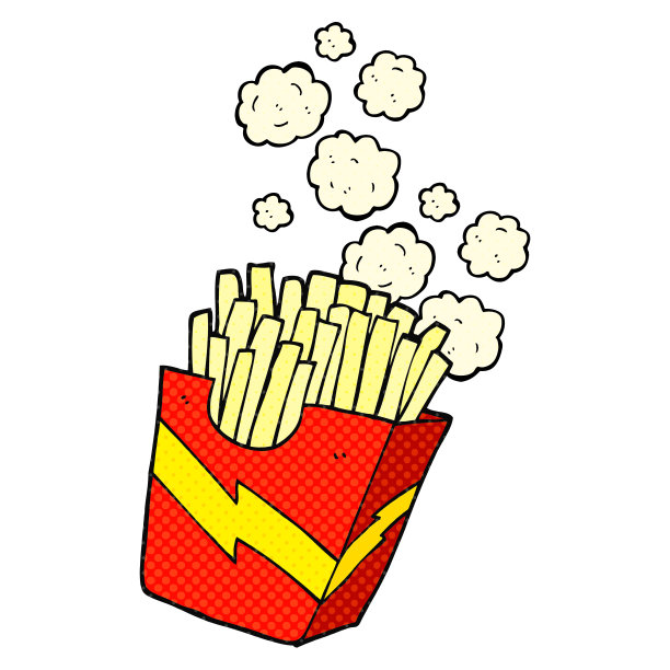 手绘卡通薯条图片下载