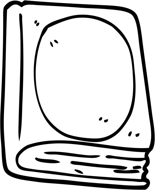 线条画卡通读物图片下载