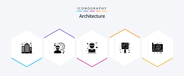 架构25字形图标包包括工具图片下载