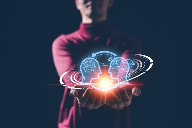 数字化转型技术战略，物联网，物联网。在数字时代，商业观念的转变和技术的采用，增强全球业务能力。人工智能图片下载