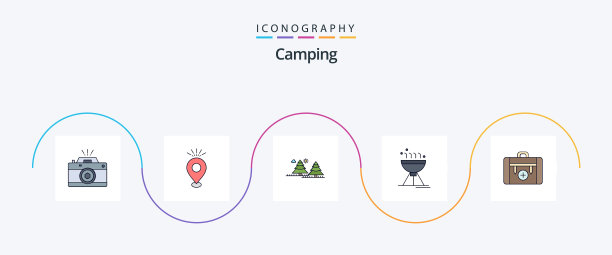 露营线填平5图标包包括图片下载