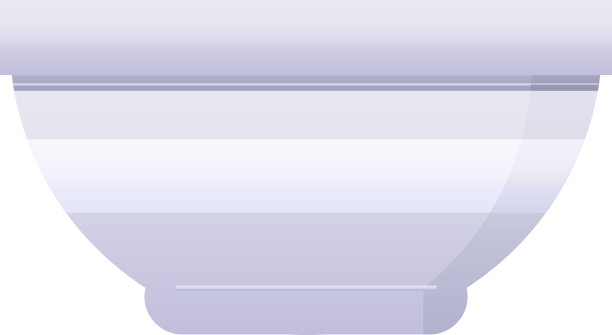 碗的平面彩色插图图片下载