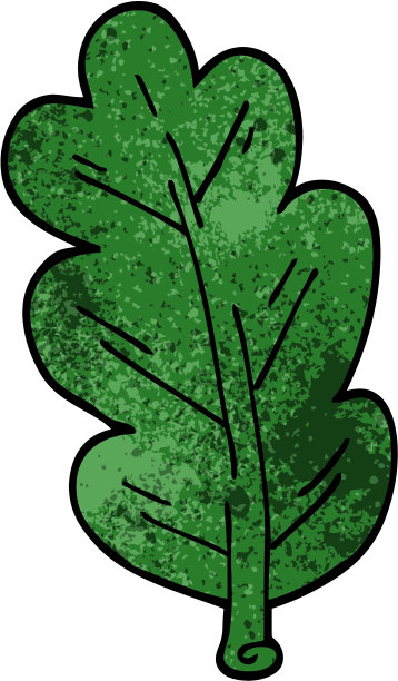 卡通涂鸦叶图片下载