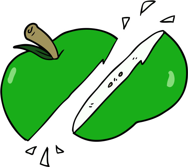 卡通切片苹果图片下载