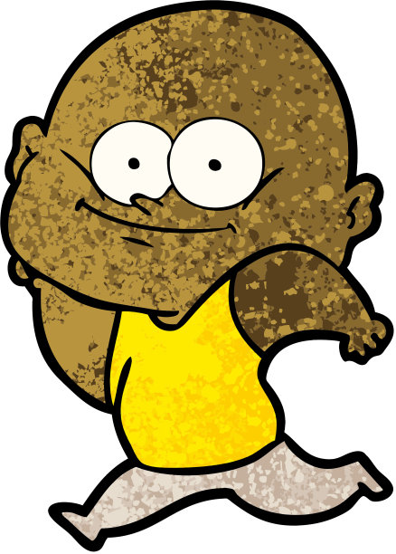 卡通光头盯着看图片下载