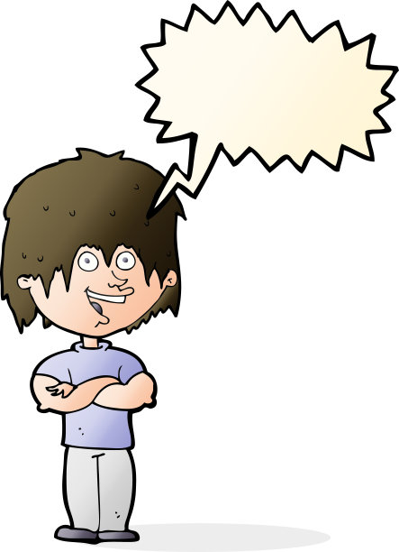 卡通快乐人说话泡泡图片下载