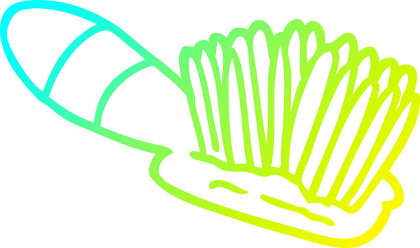 冷梯度线绘制卡通毛刷图片下载