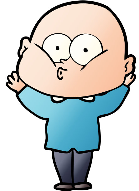 卡通光头盯着看图片下载