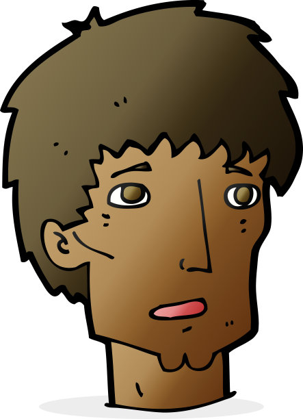 卡通忧虑男图片下载