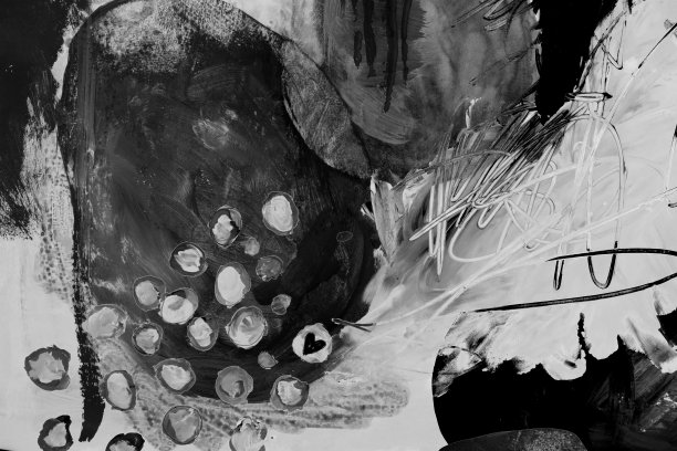 黑白抽象凌乱的背景与形状和纹理图片下载