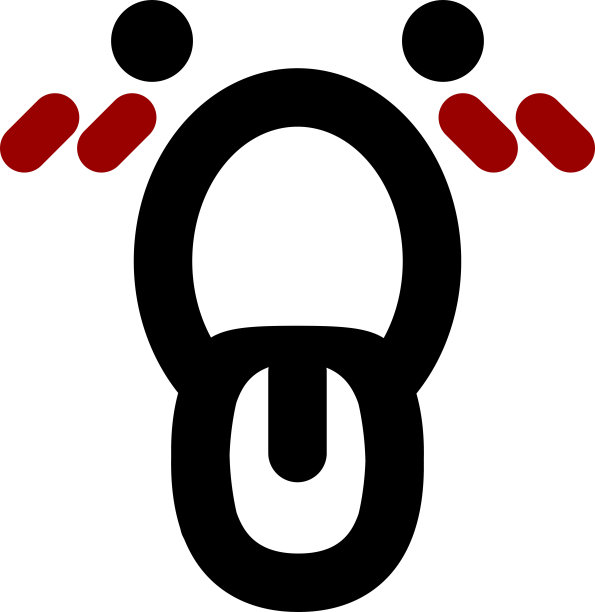 精疲力竭，气喘吁吁的脸图标图片下载