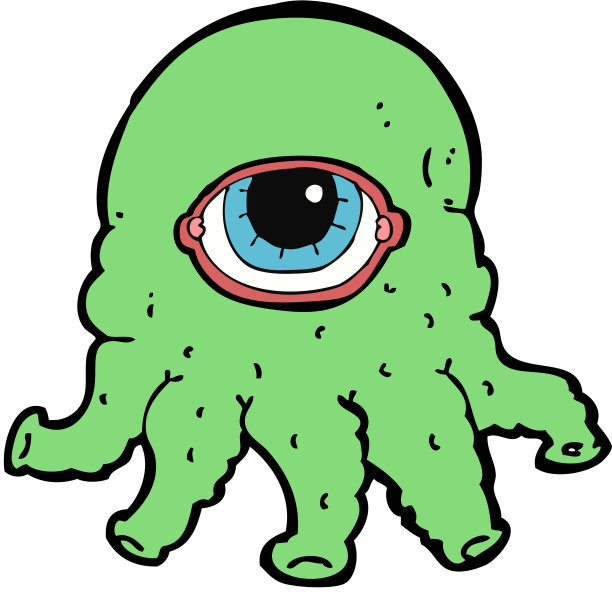 卡通外星人头图片下载