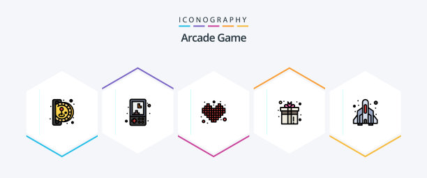 街机25填充线图标包包括发挥乐趣图片下载