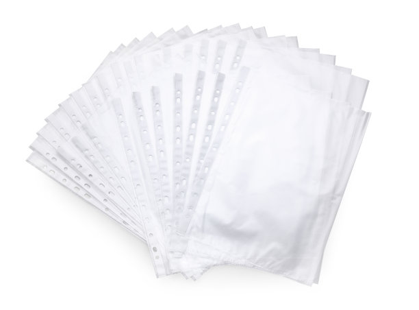 穿孔口袋孤立的白色，俯视图图片下载