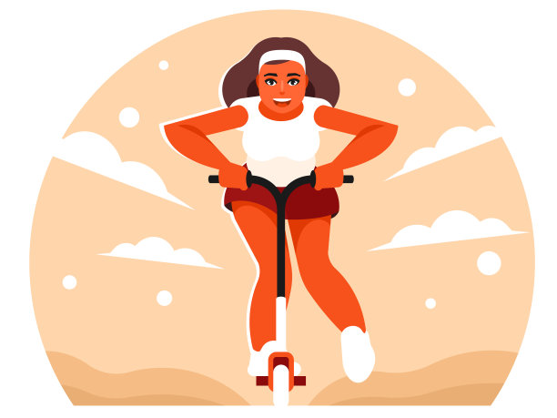 踏板车矢量图片下载