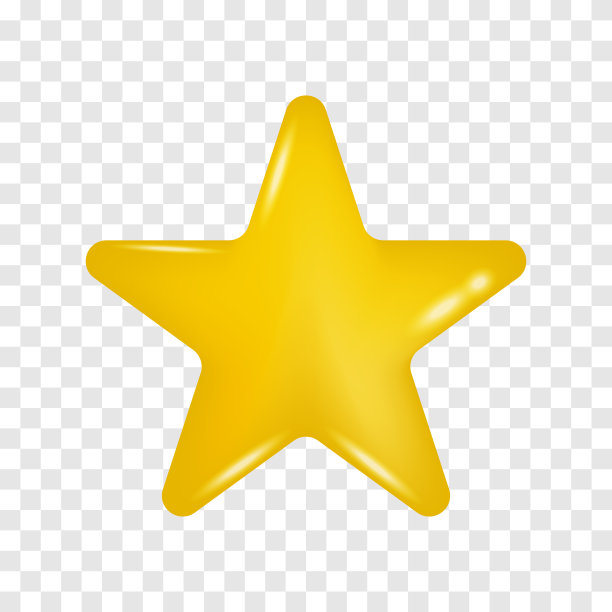 黄星图标孤立在白色背景。标志。矢量图图片下载