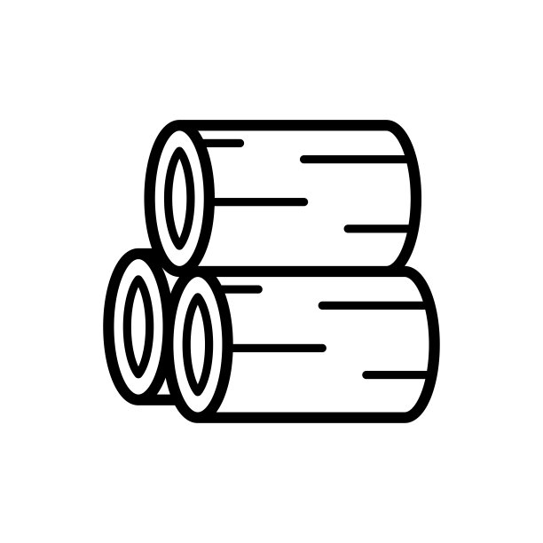 木材木材图标矢量设计模板在白色背景图片下载