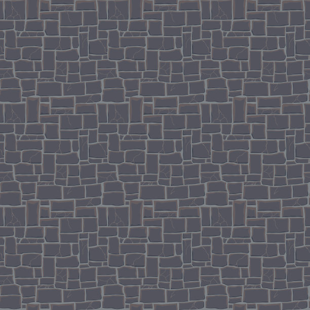 卡通游戏纹理，岩石，泥土和地面表面无缝的图案。游戏资产墙和环境背景图片下载