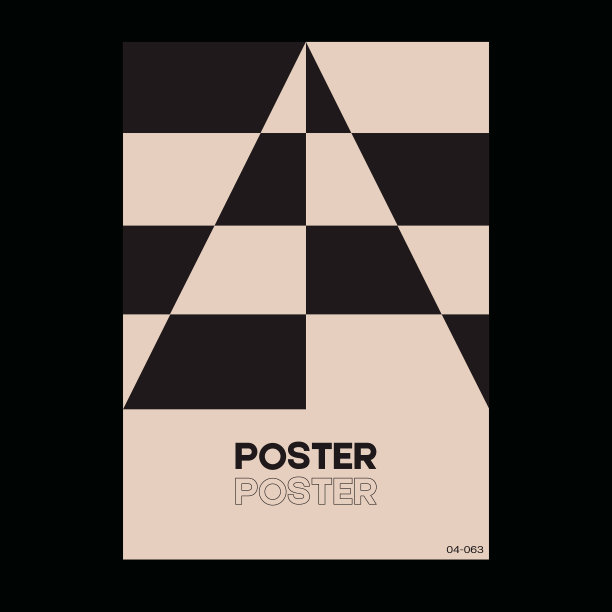 Meta瑞士现代美学设计海报布局。图形模板与大胆的排版和几何形状图片下载