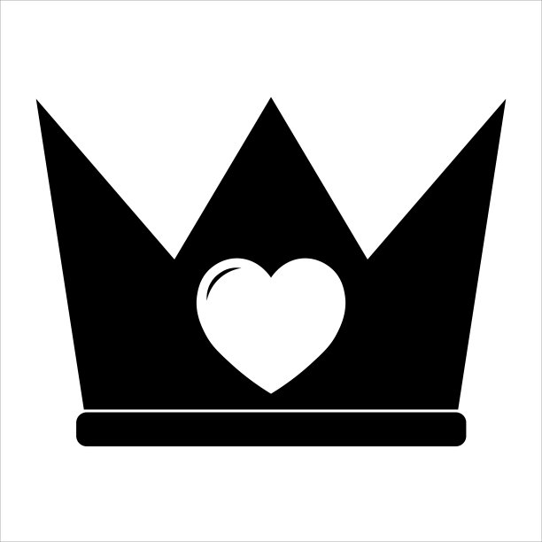 情人节心形图标的简单插图图片下载